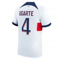 Fotballdrakt Herre Paris Saint-Germain Manuel Ugarte #4 Bortedrakt 2023-24 Kortermet